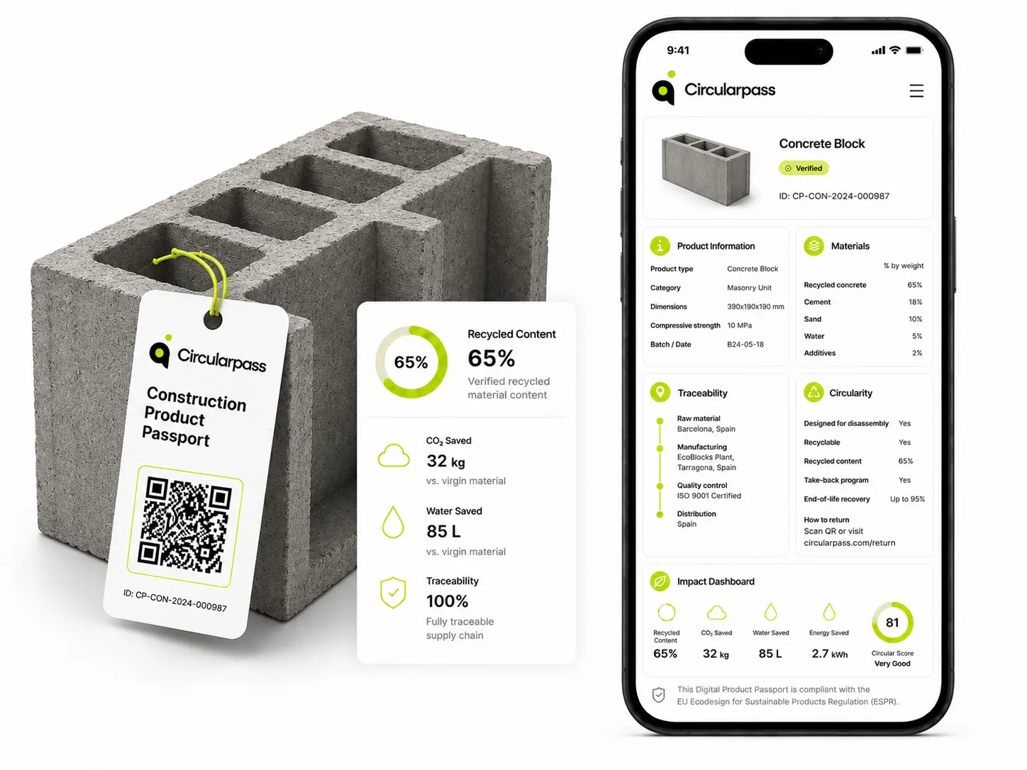 CircularPass construction material lifecycle traceability